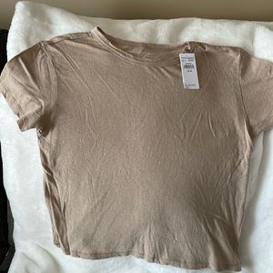 Distressed crop tshirt